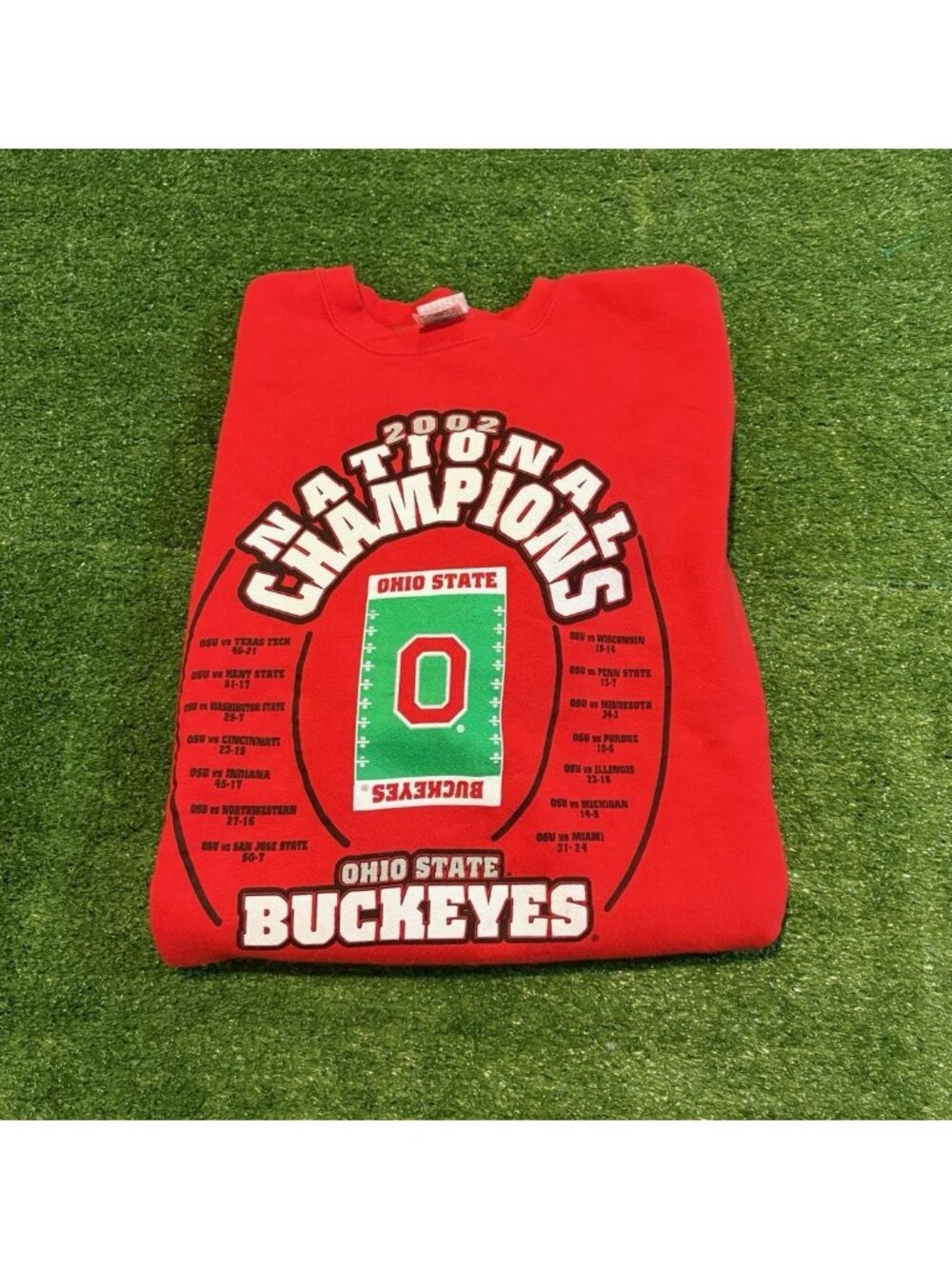 Vintage Ohio State Buckeyes sweatshirt mens XL red football crewneck Champions